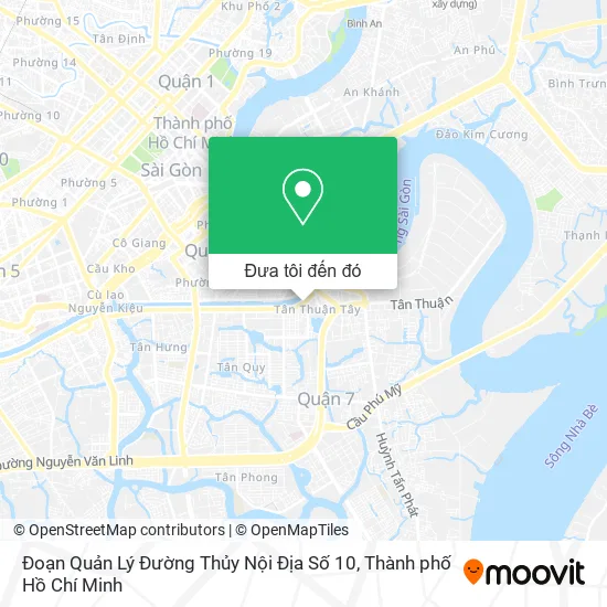 Bản đồ Đoạn Quản Lý Đường Thủy Nội Địa Số 10