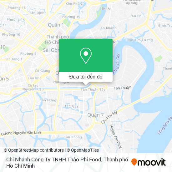 Bản đồ Chi Nhánh Công Ty TNHH Thảo Phi Food