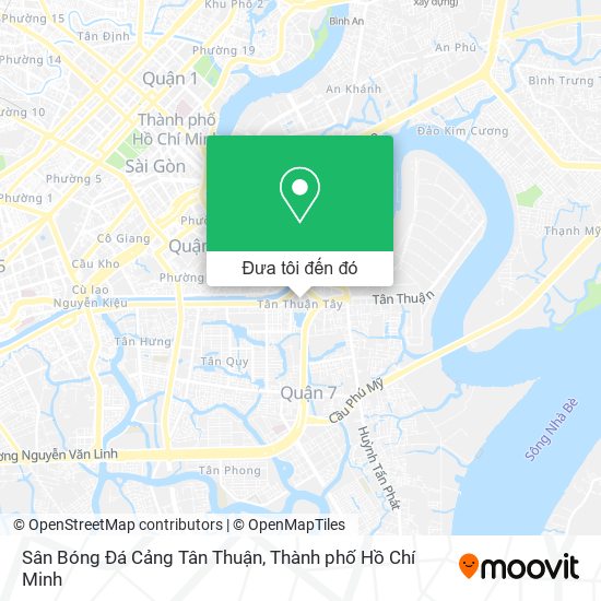 Bản đồ Sân Bóng Đá Cảng Tân Thuận