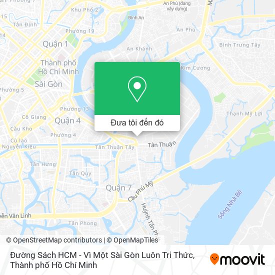 Bản đồ Đường Sách HCM - Vì Một Sài Gòn Luôn Tri Thức