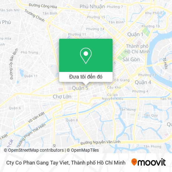 Bản đồ Cty Co Phan Gang Tay Viet