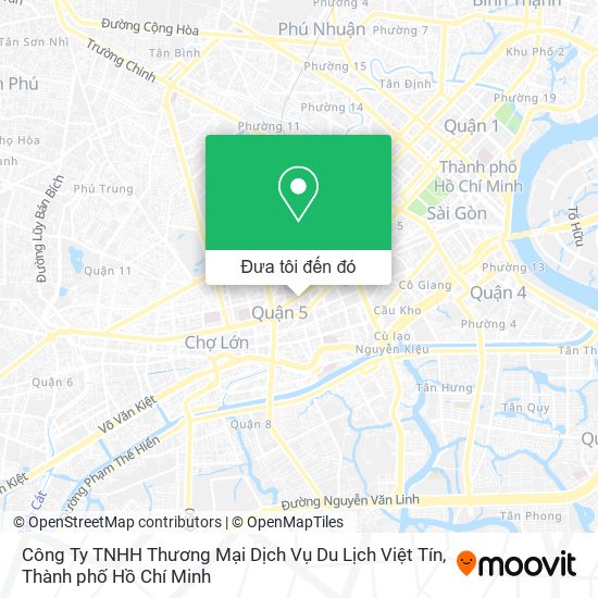 Bản đồ Công Ty TNHH Thương Mại Dịch Vụ Du Lịch Việt Tín