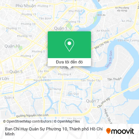 Bản đồ Ban Chỉ Huy Quân Sự Phường 10