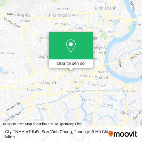 Bản đồ Cty TNHH VT Biển Sơn Vinh Chung