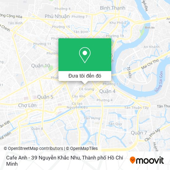 Bản đồ Cafe Anh - 39 Nguyễn Khắc Nhu