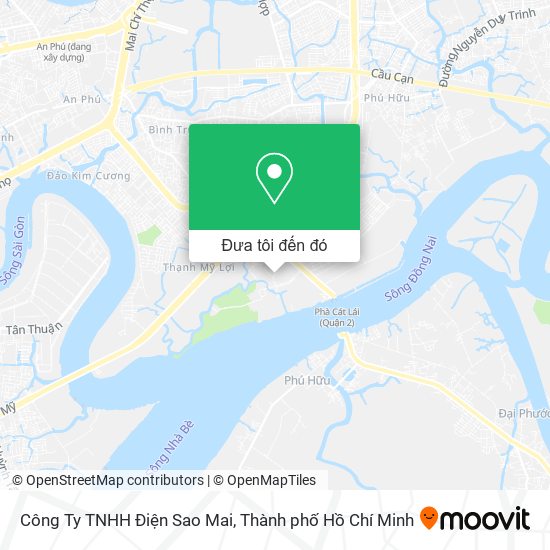Bản đồ Công Ty TNHH Điện Sao Mai