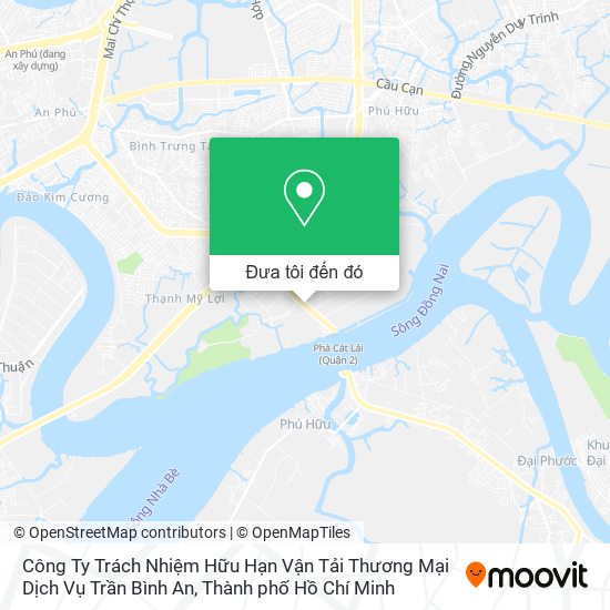 Bản đồ Công Ty Trách Nhiệm Hữu Hạn Vận Tải Thương Mại Dịch Vụ Trần Bình An