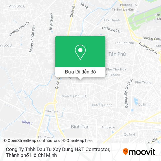 Bản đồ Cong Ty Tnhh Dau Tu Xay Dung H&T Contractor