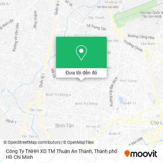 Bản đồ Công Ty TNHH XD TM Thuận An Thành