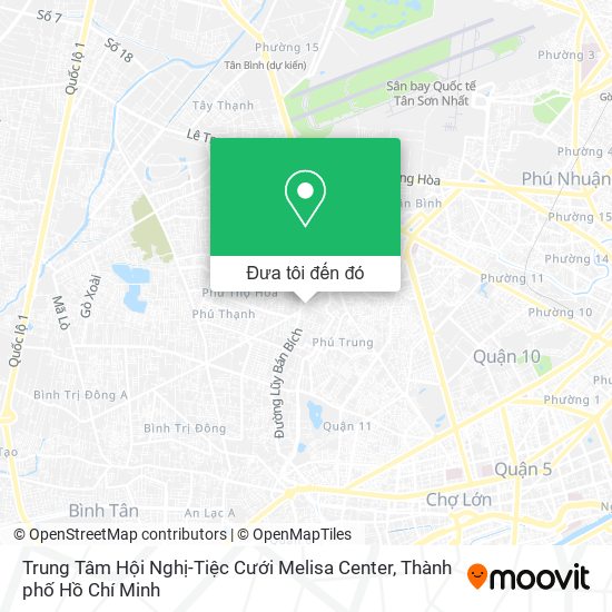 Bản đồ Trung Tâm Hội Nghị-Tiệc Cưới Melisa Center
