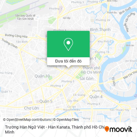 Bản đồ Trường Hàn Ngữ Việt - Hàn Kanata