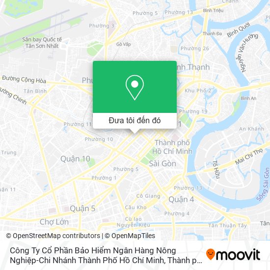 Bản đồ Công Ty Cổ Phần Bảo Hiểm Ngân Hàng Nông Nghiệp-Chi Nhánh Thành Phố Hồ Chí Minh