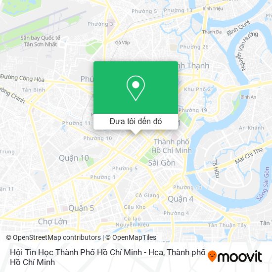 Bản đồ Hội Tin Học Thành Phố Hồ Chí Minh - Hca