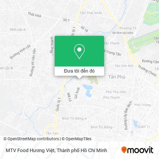 Bản đồ MTV Food Hương Việt