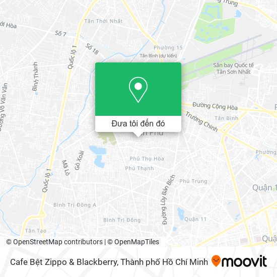 Bản đồ Cafe Bệt Zippo & Blackberry