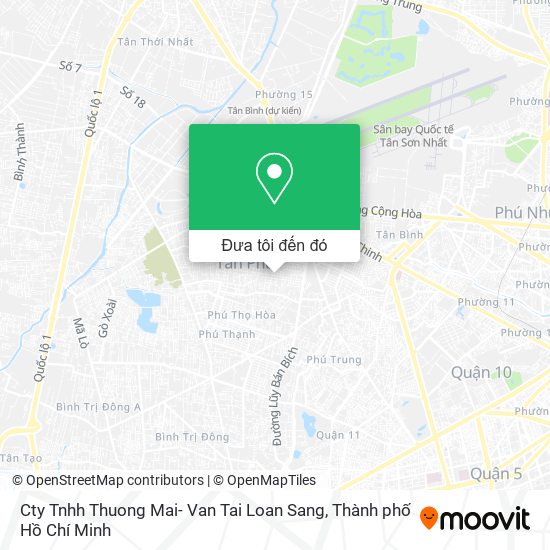 Bản đồ Cty Tnhh Thuong Mai- Van Tai Loan Sang