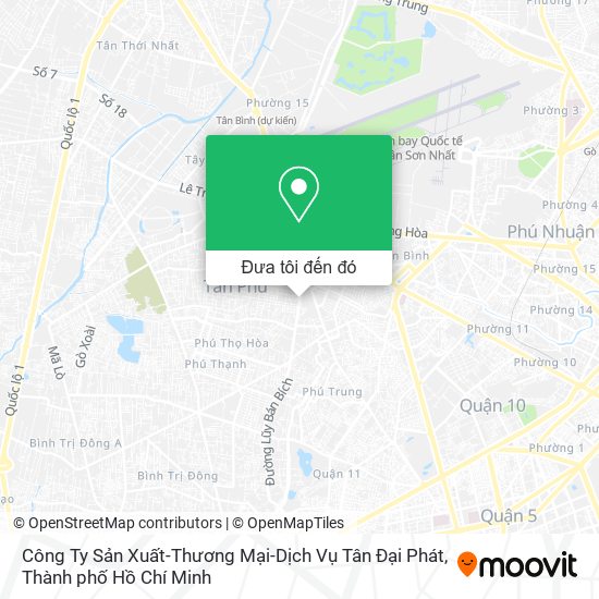Bản đồ Công Ty Sản Xuất-Thương Mại-Dịch Vụ Tân Đại Phát