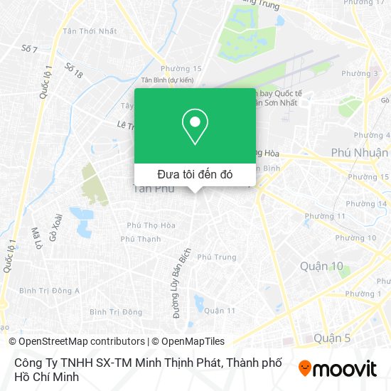 Bản đồ Công Ty TNHH SX-TM Minh Thịnh Phát