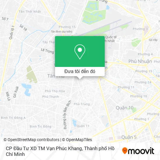 Bản đồ CP Đầu Tư XD TM Vạn Phúc Khang