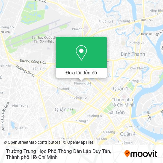 Bản đồ Trường Trung Học Phổ Thông Dân Lập Duy Tân