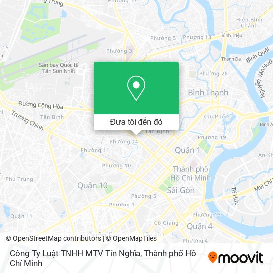 Bản đồ Công Ty Luật TNHH MTV Tín Nghĩa