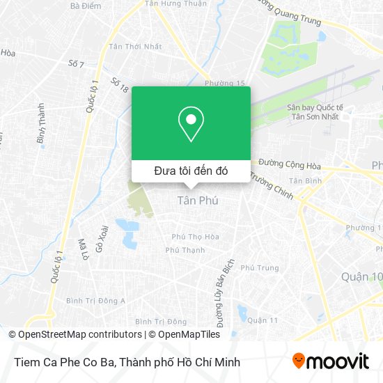 Bản đồ Tiem Ca Phe Co Ba