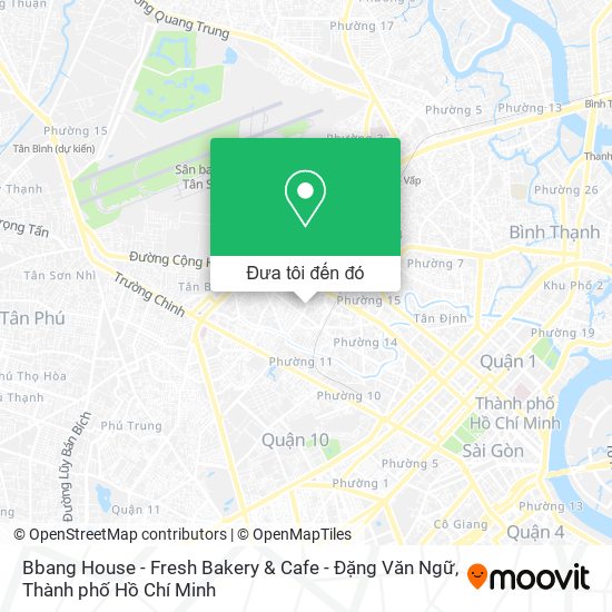 Bản đồ Bbang House - Fresh Bakery & Cafe - Đặng Văn Ngữ
