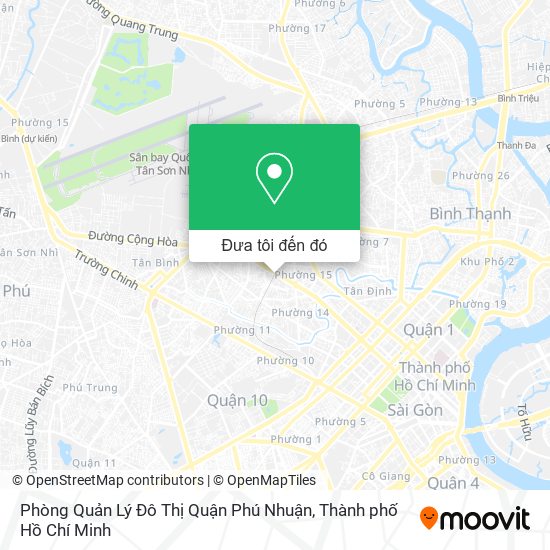 Bản đồ Phòng Quản Lý Đô Thị Quận Phú Nhuận