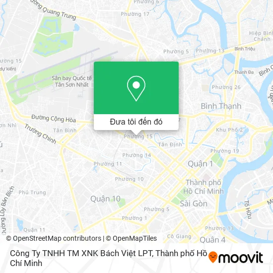 Bản đồ Công Ty TNHH TM XNK Bách Việt LPT