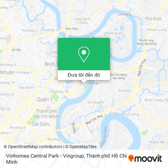 Bản đồ Vinhomes Central Park - Vingroup