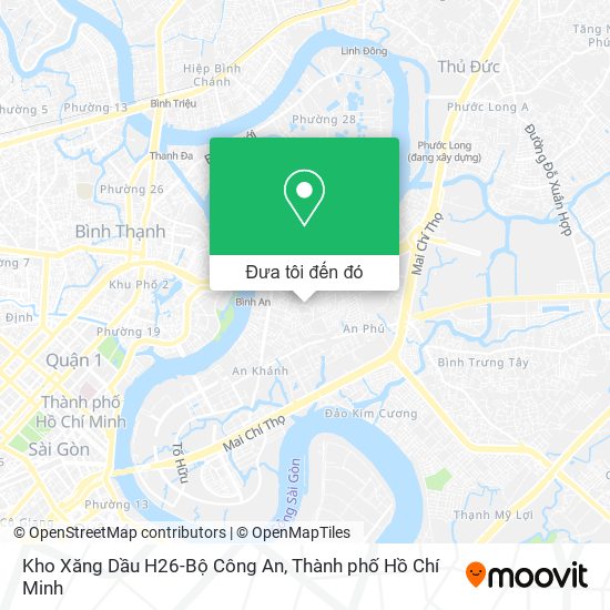 Bản đồ Kho Xăng Dầu H26-Bộ Công An
