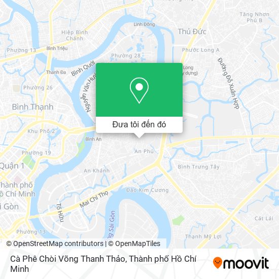 Bản đồ Cà Phê Chòi Võng Thanh Thảo