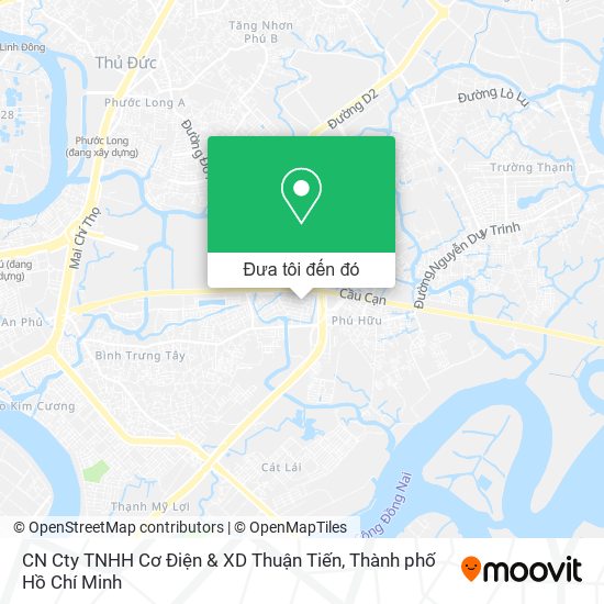 Bản đồ CN Cty TNHH Cơ Điện & XD Thuận Tiến
