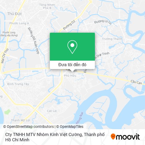 Bản đồ Cty TNHH MTV Nhôm Kính Việt Cường