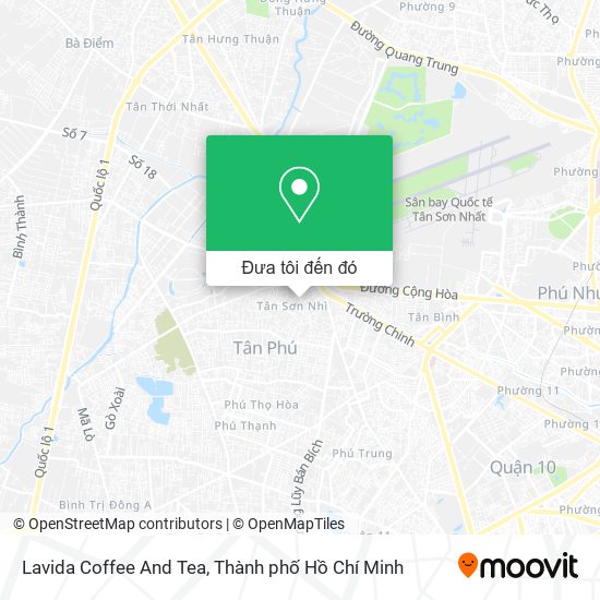 Bản đồ Lavida Coffee And Tea