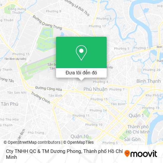 Bản đồ Cty TNHH QC & TM Dương Phong
