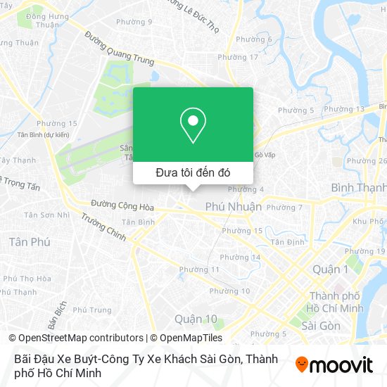 Bản đồ Bãi Đậu Xe Buýt-Công Ty Xe Khách Sài Gòn