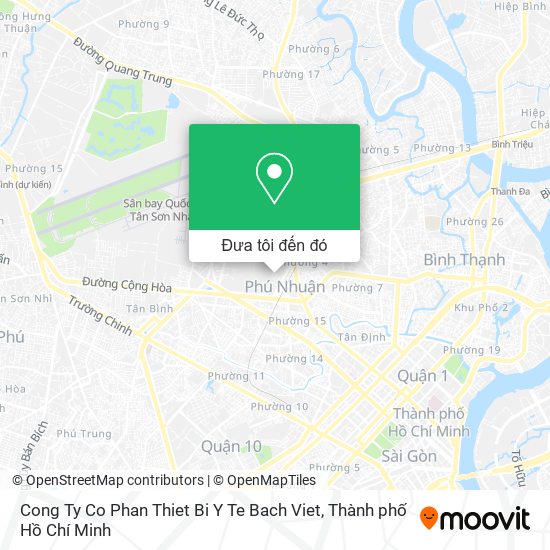 Bản đồ Cong Ty Co Phan Thiet Bi Y Te Bach Viet