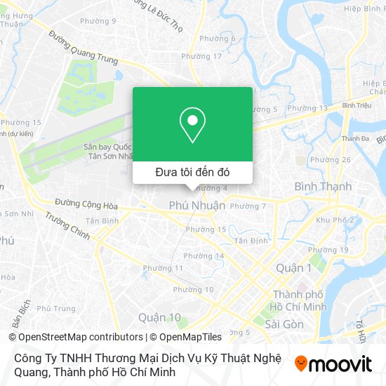 Bản đồ Công Ty TNHH Thương Mại Dịch Vụ Kỹ Thuật Nghệ Quang