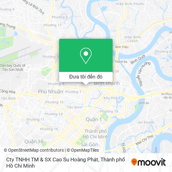Bản đồ Cty TNHH TM & SX Cao Su Hoàng Phát