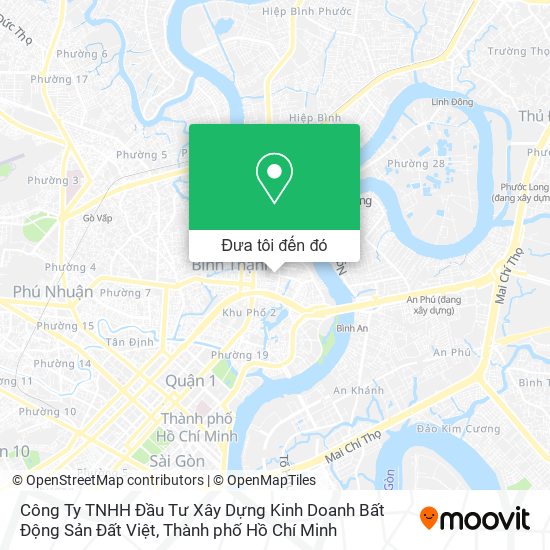 Bản đồ Công Ty TNHH Đầu Tư Xây Dựng Kinh Doanh Bất Động Sản Đất Việt