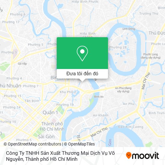 Bản đồ Công Ty TNHH Sản Xuất Thương Mại Dịch Vụ Võ Nguyễn