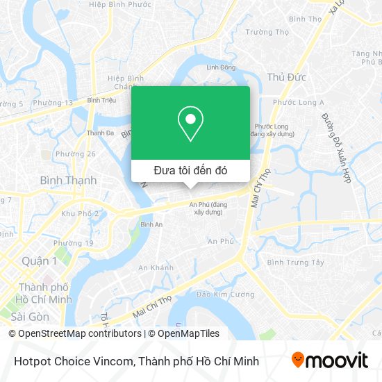 Bản đồ Hotpot Choice Vincom
