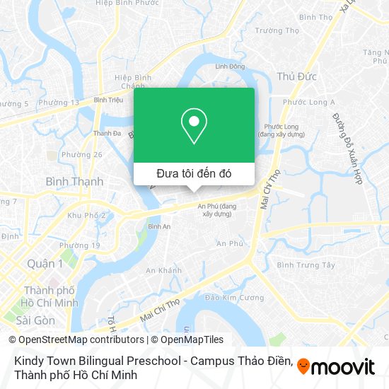 Bản đồ Kindy Town Bilingual Preschool - Campus Thảo Điền
