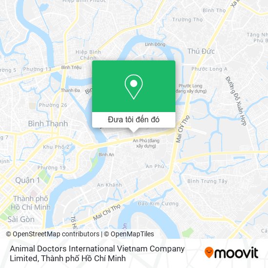 Bản đồ Animal Doctors International Vietnam Company Limited