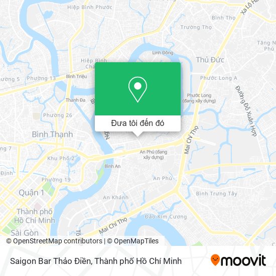 Bản đồ Saigon Bar Thảo Điền