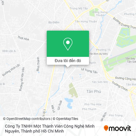 Bản đồ Công Ty TNHH Một Thành Viên Công Nghệ Minh Nguyên