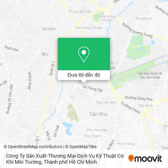 Bản đồ Công Ty Sản Xuất-Thương Mại-Dịch Vụ Kỹ Thuật Cơ Khí Môi Trường