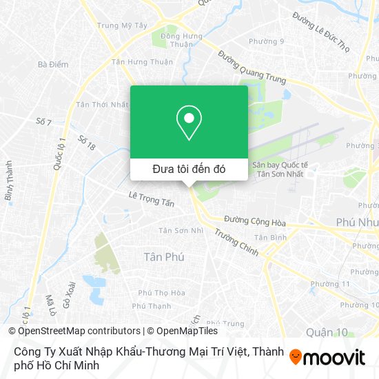 Bản đồ Công Ty Xuất Nhập Khẩu-Thương Mại Trí Việt