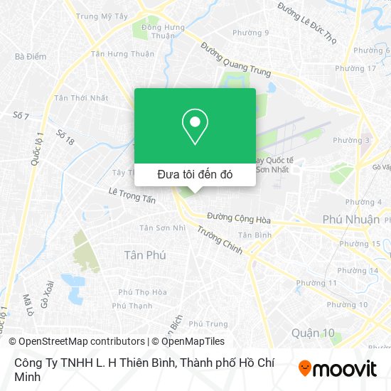 Bản đồ Công Ty TNHH L. H Thiên Bình